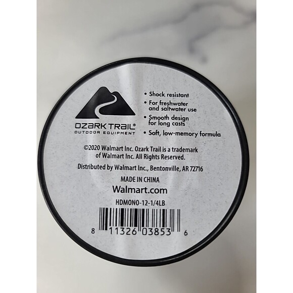 Ozark Trail Premium HD Monofilament Fishing Line 12 LB Test 1,192 Yards - Picture 10 of 10